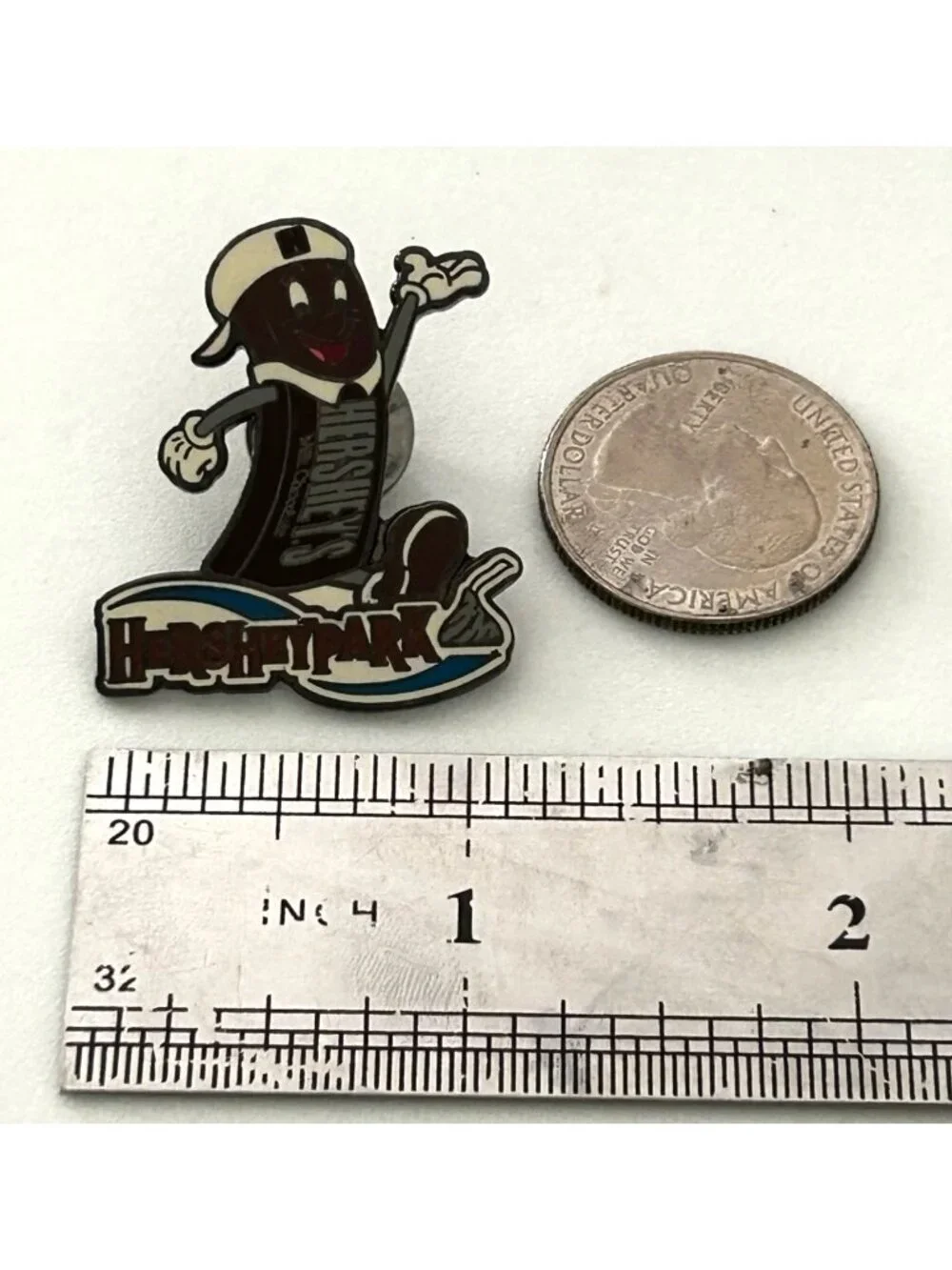 Hersheypark Pin Chocolate Hershey Bar Mascot Enamel Lapel